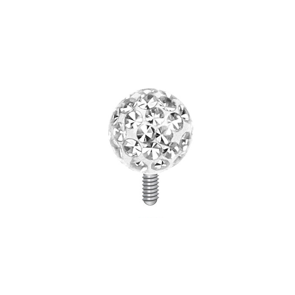 Kugel für Dermal Anchor mit vielen Steinen