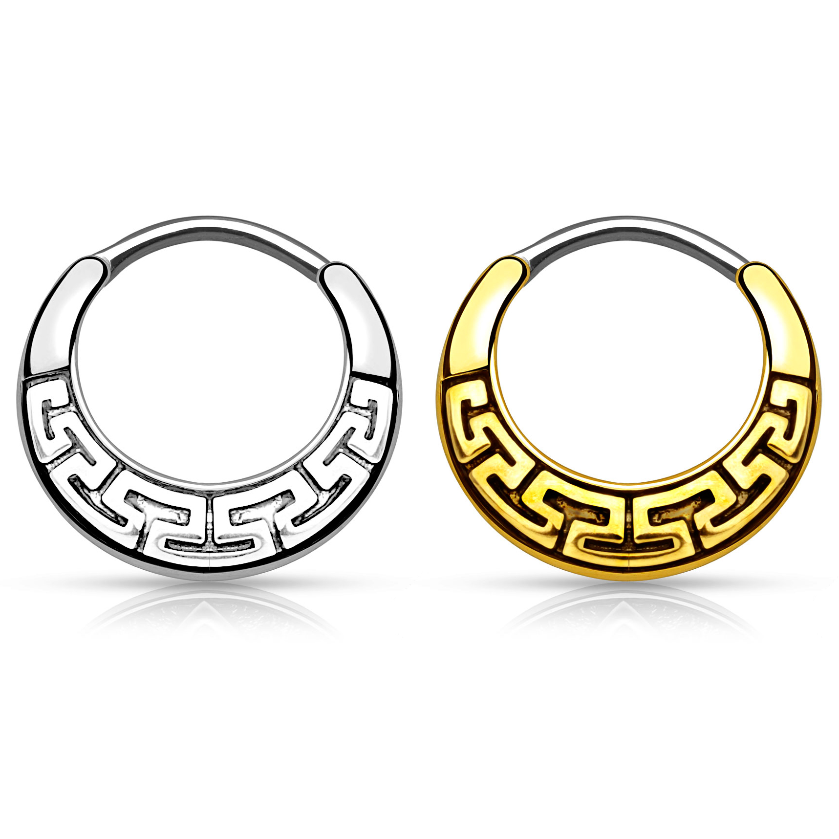 Septumpiercing mit Labyrinth-Design