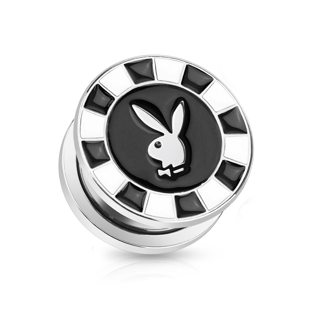 Playboy™ Plug aus Chirurgenstahl mit Pokerjeton